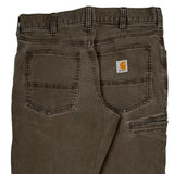 Carhartt Carpenter Trousers - 32W 32L Brown Cotton