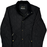 Barbour Quilted Jacket - Large Black Polyester