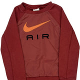 Age 3-4 Nike Sweatshirt - 2XS Red Cotton Blend