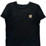 Age 14-16 Carhartt T-Shirt - Large Black Cotton