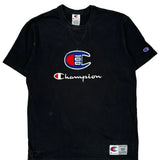 100 Years Champion Spellout T-Shirt - Large Black Cotton