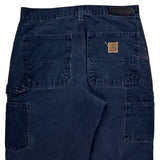 Carhartt Double Knee Carpenter Pants - 30W 30L Dark Wash Cotton