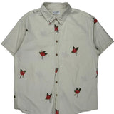 Eighth Avenue Floral Patterned Shirt - XL Cream Cotton