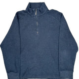 Calvin Klein 1/4 Zip - Large Blue Cotton