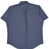 Ralph Lauren Checked Short Sleeve Shirt - XL Blue Cotton