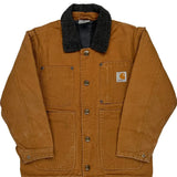 Age 7-8 Carhartt Jacket - Small Brown Cotton