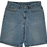Levis Denim Shorts - 34W 11L Blue Denim