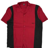 Oakley Striped Short Sleeve Shirt - Large Black Cotton