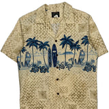 Unbranded Hawaiian Shirt - Medium Blue Cotton