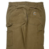 Carhartt Carpenter Trousers - 29W 32L Khaki Cotton