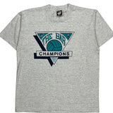 Champions Screen Stars Single Stitch T-Shirt - XL Grey Cotton Blend