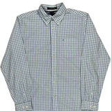 Tommy Hilfiger Checked Shirt - Medium Blue Cotton