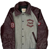 Stonewall Grad 85 Prime Sports College Varsity Jacket - Medium Burgundy Leather