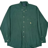 Nautica Shirt - Large Green Cotton