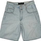 Guess Denim Shorts - 32W 10L Light Wash Cotton