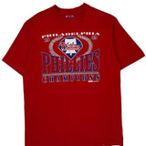 Philadelphia Phillies Unbranded Graphic T-Shirt - Large Red Cotton