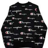 Reverse Weave Champion Sweatshirt - Small Black Cotton
