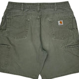 Carhartt Carpenter Shorts - 32W US 10 Green Cotton