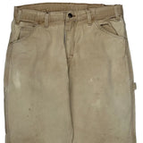 Dickies Carpenter Pants - 33W 29L Beige Cotton