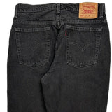 Levis 512 Slim Fit Jeans - 32W 30L Black Cotton