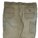 Carhartt Double Knee Carpenter Trousers - 42W 32L Beige Cotton