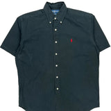 Blake Shirt Ralph Lauren Short Sleeve Shirt - Medium Black Cotton
