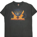 Cleveland, Ohio Harley Davidson Graphic T-Shirt - 2XL Black Cotton