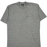 Single Stitch Unbranded T-Shirt - Medium Gray Cotton Blend
