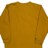 Classics Tommy Hilfiger Spellout Sweatshirt - Large Yellow Cotton