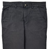 Age 16 Husky Unbranded Cargo Trousers - 32W 27L Grey Cotton