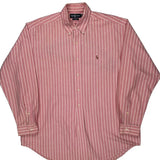 Blake Ralph Lauren Striped Shirt - XL Red Cotton