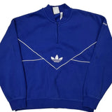 Adidas 1/4 Zip - XL Blue Cotton