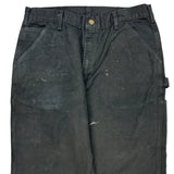 Carhartt Carpenter Trousers - 34W 34L Black Cotton