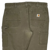 Carhartt Double Knee Carpenter Trousers - 38W 32L Brown Cotton