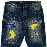Switch Denim Shorts - 36W 12L Blue Cotton