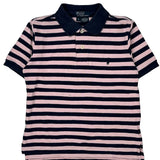 Age 4 Polo By Ralph Lauren Striped Polo Shirt - Small Pink Cotton