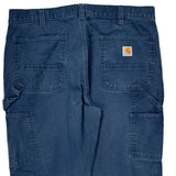 Carhartt Carpenter Trousers - 38W 32L Blue Cotton