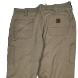 Carhartt Carpenter Trousers - 36W 31L Khaki Cotton