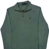 Polo By Ralph Lauren 1/4 Zip - Small Gray Cotton