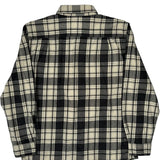 Carhartt Checked Flannel Shirt - Medium Black & White Cotton