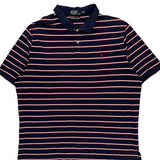 Polo By Ralph Lauren Striped Polo Shirt - XL Navy Cotton