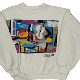 Made In Canada Picaso Graphic Sweatshirt - Medium White Polyester