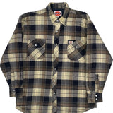 Dickies Checked Flannel Shirt - Medium Brown Cotton