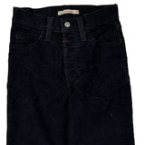 Levis Cord Trousers - 24″ Waist Black Corduroy