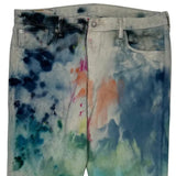 501 Levis Tie-Dye Jeans - 36W 34L Multicoloured Cotton