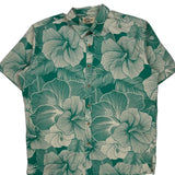 Cooke Street Floral Hawaiian Shirt - XL Green Cotton