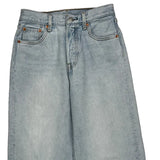 Levis Wide Leg Jeans - 27W UK 8 Light Wash Cotton