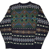 Made In USA Chaps Ralph Lauren Sweater - Large Multicoloured Cotton