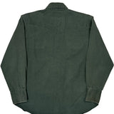 Wrangler Denim Shirt - Large Green Cotton