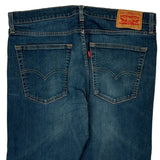 Levis Slim Fit Jeans - 36W 30L Blue Cotton